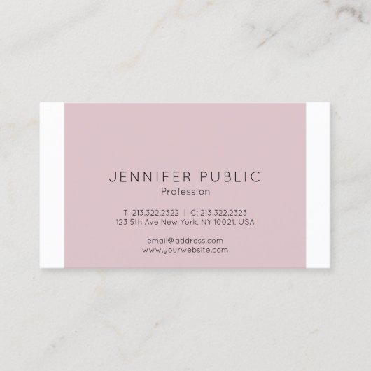 ミニマルモダンエレガントデザインプロフェッショナル 名刺 (正面)