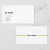 ミニマルモダンエレガントプロフェッショナル 名刺 (正面/裏面)