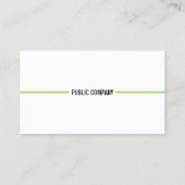 ミニマルモダンエレガントプロフェッショナル 名刺 (裏面)