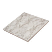 ミニマルモダンエレガントリスト白大理石テクスチャ タイル (側面)