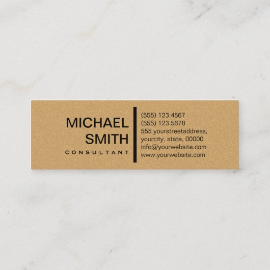 ミニマルモダンエレガントヴィンテージ スキニー名刺 (裏面)