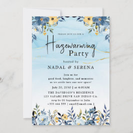 ミニマルモダンエレガント引っ越し祝いパーティーパーティー 招待状