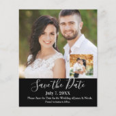 ミニマルモダンカスタム写真写真の日付の保存 (正面)