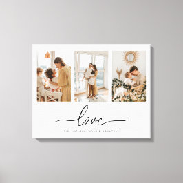 ミニマルモダンカスタム3 Photo Collage Family キャンバスプリント