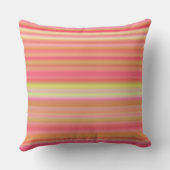 ミニマルモダンカラフルストライプ寝室 クッション (裏面)