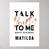 ミニマルモダンガーリーバラ金ゴールド30日 ポスター (正面)