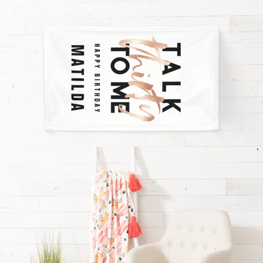 ミニマルモダンガーリーバラ金ゴールド30日 横断幕 (インサイチュ)