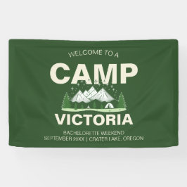 ミニマルモダンキャンプ女子会 横断幕