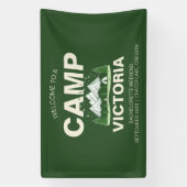 ミニマルモダンキャンプ女子会 横断幕 (縦)