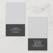 ミニマルモダンクリエイティブグレープレーン 名刺 (正面/裏面)