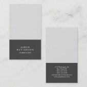 ミニマルモダンクリエイティブグレー 名刺 (正面/裏面)