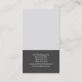 ミニマルモダンクリエイティブグレー 名刺 (裏面)