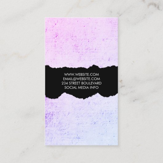 ミニマルモダングランジ 名刺 (裏面)