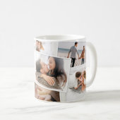 ミニマルモダンコラージュエレガント コーヒーマグカップ (正面右)