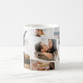 ミニマルモダンコラージュエレガント コーヒーマグカップ (中央)