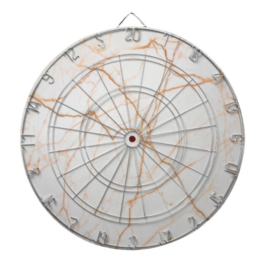ミニマルモダンシックなスカンジナビア白大理石 ダーツボード (正面)