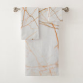 ミニマルモダンシックなスカンジナビア白大理石 バスタオルセット (インサイチュ)
