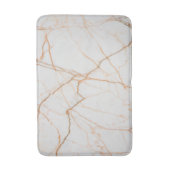 ミニマルモダンシックなスカンジナビア白大理石 バスマット (正面縦)