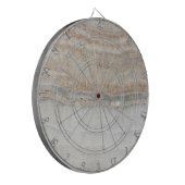 ミニマルモダンシックなベージュタンホワイトグレー大理石 ダーツボード (正面左)