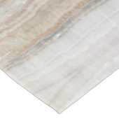 ミニマルモダンシックなベージュタンホワイトグレー大理石 テーブルクロス (アングル)