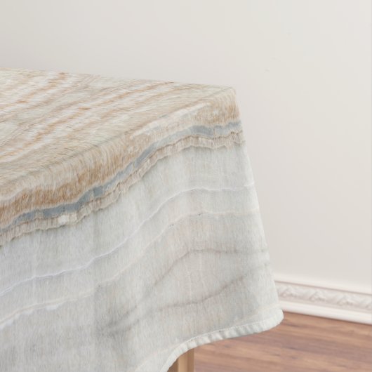 ミニマルモダンシックなベージュタンホワイトグレー大理石 テーブルクロス (インサイチュ)