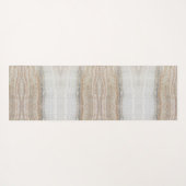 ミニマルモダンシックなベージュタンホワイトグレー大理石 ヨガマット (裏面(横))