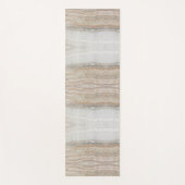 ミニマルモダンシックなベージュタンホワイトグレー大理石 ヨガマット (正面)