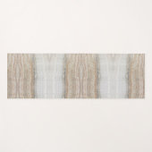 ミニマルモダンシックなベージュタンホワイトグレー大理石 ヨガマット (正面(横))