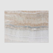 ミニマルモダンシックなベージュタンホワイトグレー大理石 薄葉紙 (正面)