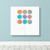 ミニマルモダンシック抽象芸術アート キャンバスプリント (インサイチュ (ウッドフロア))