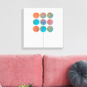 ミニマルモダンシック抽象芸術アート キャンバスプリント (インサイチュ (リビング))