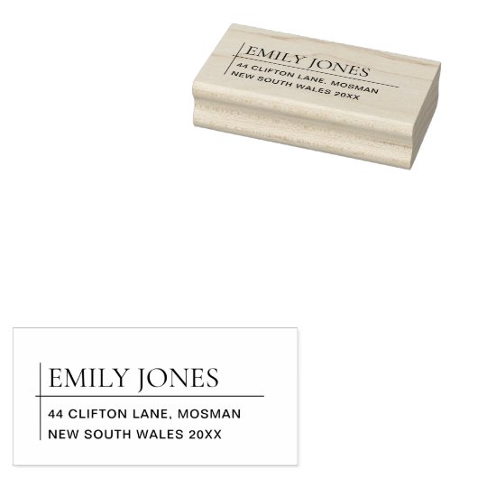 ミニマルモダンシンプルはっきりしたタイポグラフィ ラバースタンプ (押印)