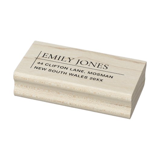 ミニマルモダンシンプルはっきりしたタイポグラフィ ラバースタンプ (スタンプ)