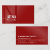 ミニマルモダンシンプルクールイニシャル 名刺 (正面/裏面)