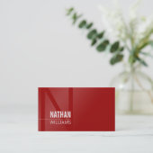 ミニマルモダンシンプルクールイニシャル 名刺 (スタンド正面)