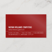 ミニマルモダンシンプルクールイニシャル 名刺 (裏面)