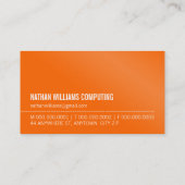 ミニマルモダンシンプルクールイニシャル 名刺 (裏面)