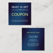 ミニマルモダンシンプルサロン 割引カード (正面/裏面)