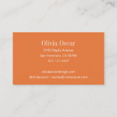 ミニマルモダンシンプルプロフェッショナル 名刺 (裏面)