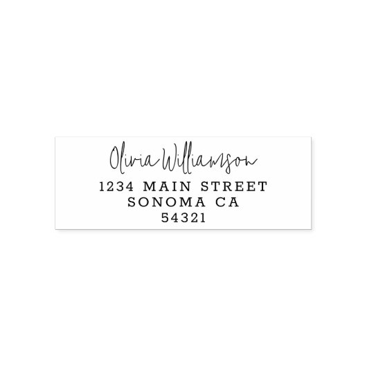 ミニマルモダンシンプル差出人住所 セルフインキングスタンプ (デザイン)