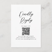 ミニマルモダンシンプル結婚主義の エンクロージャーカード (正面)