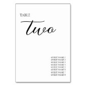 ミニマルモダンシンプル結婚主義の テーブルナンバー (裏面)