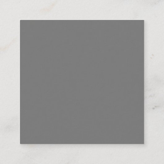ミニマルモダンシンプルGRAYピラティスフィットネス スクエア名刺 (裏面)