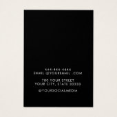 ミニマルモダンジュエリーイヤリング表示カード (裏面)