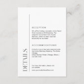 ミニマルモダンスと結婚の情報 エンクロージャーカード (正面)