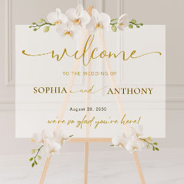 ミニマルモダンスのア結婚クリル歓迎サイン アクリルサイン