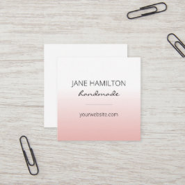 ミニマルモダンスのシンプルプロファイルカード スクエア名刺