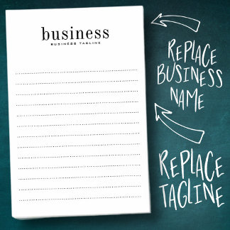 ミニマルモダンスエレガントシンプルのビジネス名 ポストイット