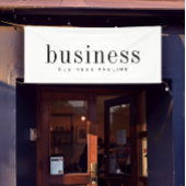 ミニマルモダンスエレガントシンプルのビジネス名 横断幕