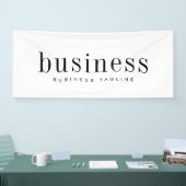 ミニマルモダンスエレガントシンプルのビジネス名 横断幕 (トレードショー)